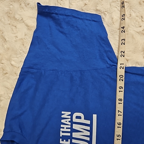 'Things I trust more than Donald Trump' blue short sleeve t-shirt large - Picture 3 of 7